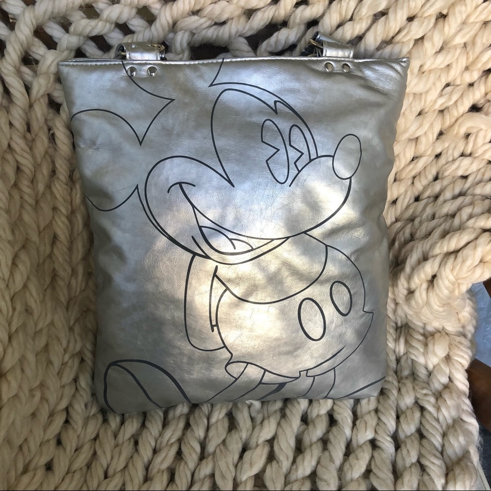 Disney silver grey Mickey Mouse shoulder bag purse